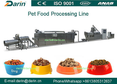 Linea di trasformazione macchina del cibo per gatti della vite automatica piena del doppio del cibo per cani