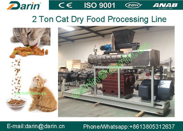 Grande attrezzatura dell'espulsore dell'alimento per animali domestici di Capcity di 2 tonnellate, macchina dell'espulsore dell'alimentazione pesce/del gatto