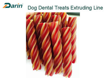L'espulsore torto naturale del cibo per cani dei bastoni di sapore del manzo lavora la linea a macchina d'espulsione degli ossequi dentari