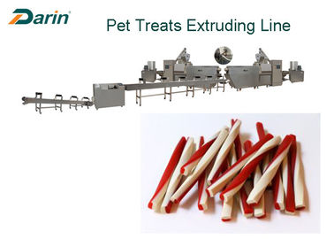 Cibo per cani naturale dei bastoni del manzo che rende a prodotto dentario a macchina degli ossequi la singola linea dell'estrusore a vite