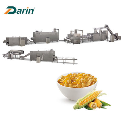 cereali dei fiocchi di mais di 165kw 300kg/hr che fanno macchina