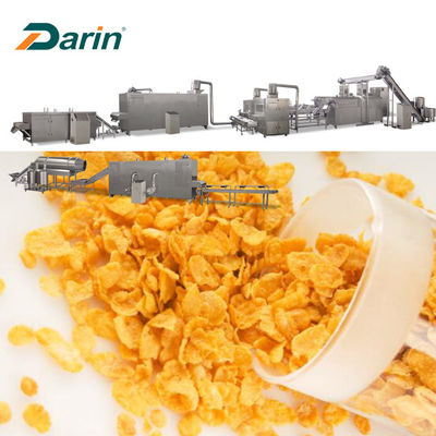 cereali dei fiocchi di mais di 165kw 300kg/hr che fanno macchina