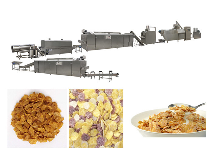 SpA d'acciaio del motore di Stailess Siemens del cereale da prima colazione dei fiocchi di mais della macchina automatica piena dell'estrusione