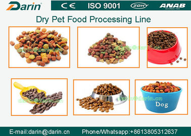 Linea di produzione asciutta del cibo per cani dell'animale domestico di metodo che fa macchina