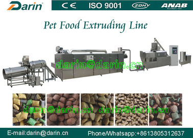 Linea di produzione dell'espulsore dell'alimento per animali domestici dell'animale domestico del cane/uccello/pesce 800-1000kg/hr 200kw