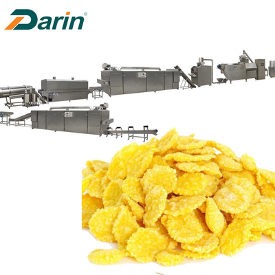 Linea di trasformazione linea dei fiocchi di mais 300KG/H di produzione del cereale da prima colazione