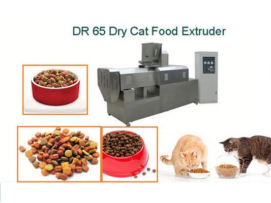 Linea di produzione di alimenti per cani a pellet più sani SUS304 Impianto di trasformazione della macchina di estrussione galleggiante per mangimi per pesci