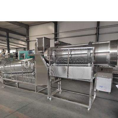 Il doppio della macchina dell'espulsore dello spuntino del soffio del cereale avvita l'acciaio inossidabile