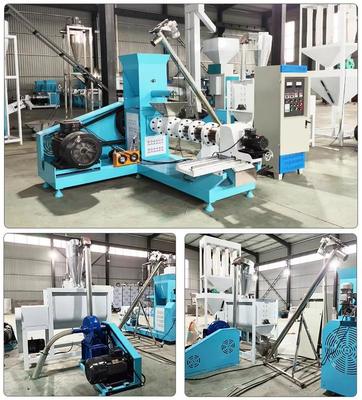 Mangime per pesci Estrusore per alimenti per animali domestici Certificato CE Apparecchiatura automatica per l'estrusione di alimenti per animali