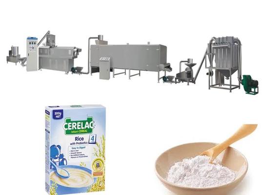 linea di trasformazione a macchina del riso 150kg/hr della polvere dell'espulsore nutrizionale dell'alimento