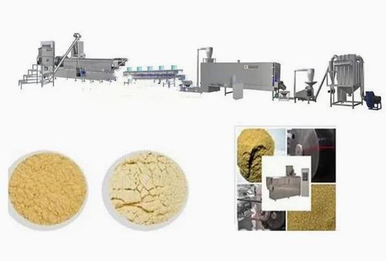 Materiale automatico dell'acciaio inossidabile dell'alto rendimento con le varie forme della linea espelsa dell'estrusione della vite del gemello dell'alimento