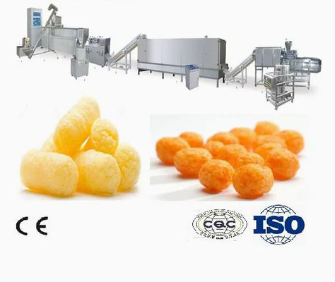 Linea di trasformazione dell'estrusore a vite del gemello della pallina dello spuntino dell'acciaio inossidabile 3d 2d