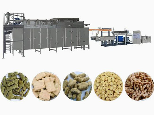Macchina estrusore per pezzi di soia vegetale TVP TSP 110kw Certificato CE