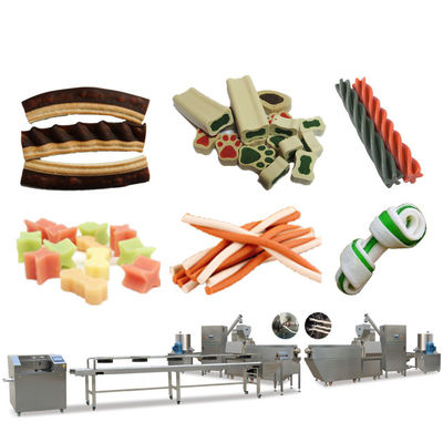 Macchina per snack per cani a estrusione singola in acciaio inossidabile 100-150 kg/ora