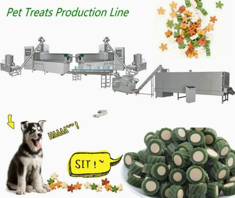 L'animale domestico 100KW di acciaio inossidabile mastica la linea di produzione per i denti dei cani