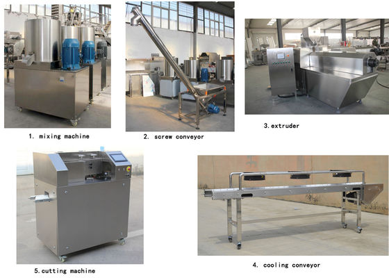 Fabbricazione di torsione di colore della macchina dell'ossequio del bastone e dell'animale domestico di cure odontoiatriche del cane doppia