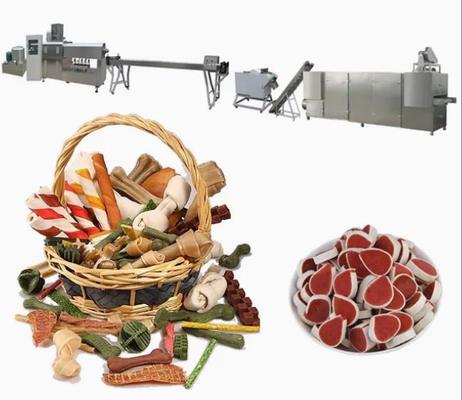 Il cane a macchina a basso rumore della gomma da masticare dell'alimento per animali domestici fa un spuntino la produzione ad alta velocità