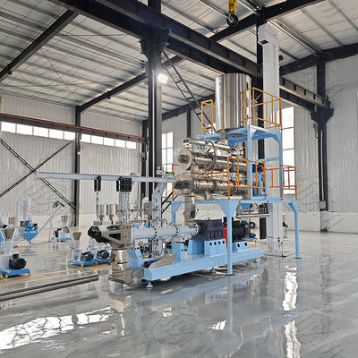 Doppia macchina dell'espulsore del cibo per cani della vite con lo SpA di Siemens