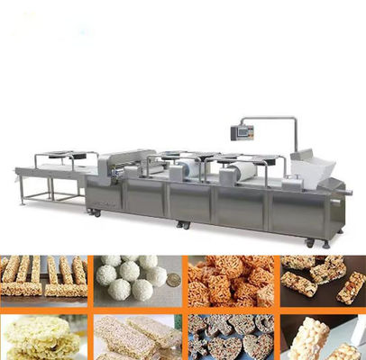 Linea di trasformazione dello spuntino della barra del cereale dell'acciaio inossidabile, barra di energia che fa macchina