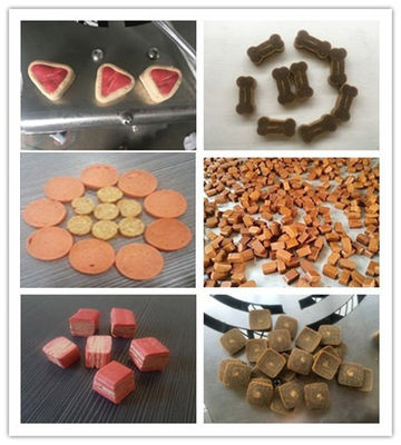 Linea fredda di produzione alimentare dell'animale domestico dell'estrusione, animale domestico che mastica la macchina dell'osso con il contenuto elevato della carne