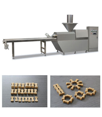 Linea automatica macchina materiale di produzione alimentare dell'animale domestico dello spuntino della carne dell'animale domestico dell'acciaio inossidabile