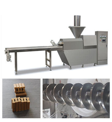 Linea automatica macchina materiale di produzione alimentare dell'animale domestico dello spuntino della carne dell'animale domestico dell'acciaio inossidabile