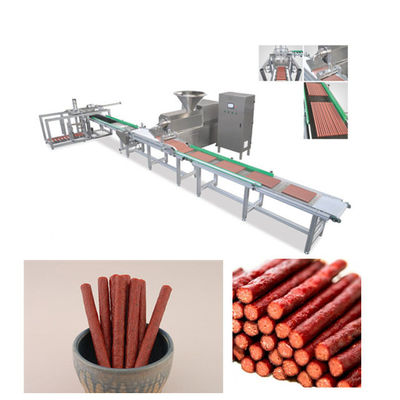 Linea macchina dentaria di produzione alimentare dell'animale domestico della striscia della carne del cane con Tray System automatico