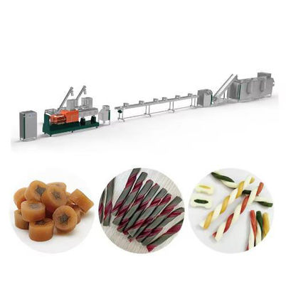 Cure odontoiatriche del cane che masticano la linea singolo acciaio inossidabile di produzione alimentare dell'animale domestico dell'espulsore