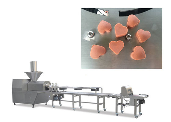 Linea fredda di produzione alimentare dell'animale domestico dell'estrusione dell'ossequio del cane per la fabbricazione dell'ossequio dell'animale domestico