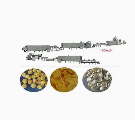 300 - linea di trasformazione dei fiocchi di mais 350kg/h, macchina dell'espulsore dello spuntino del soffio