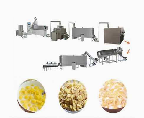 Alevata linea di lavorazione dei fiocchi di mais nutrizionale con sistema di controllo PLC