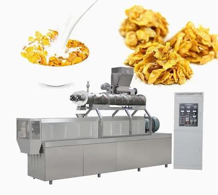 Linea di trasformazione dei fiocchi di mais gemellati dell'estrusore a vite con differenti forme