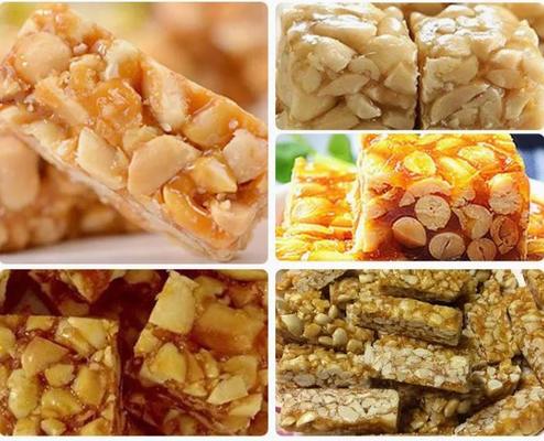 Macchina per la produzione di barrette rettangolari al sesamo/cereali per mais, sorgo, grano saraceno