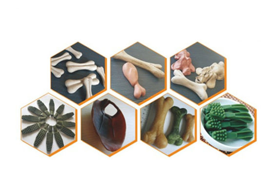 Macchina per la produzione di biscotti per cani in acciaio inossidabile per la produzione di alimenti per animali domestici ad alta velocità, produzione 30 kg/h