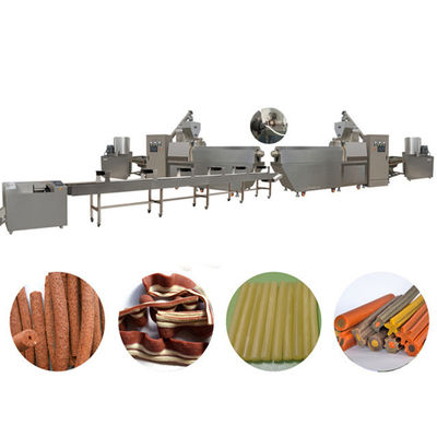 Il piccolo cane dell'osso tratta la linea di trasformazione dell'alimento per animali domestici degli spuntini, macchina del creatore del cibo per cani di torsione