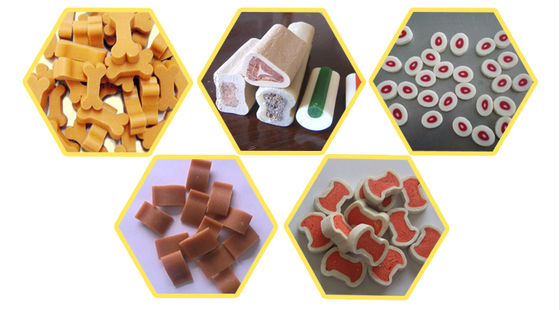 L'animale domestico automatico della singola vite tratta l'alimento di masticazioni del cane che fa l'attrezzatura