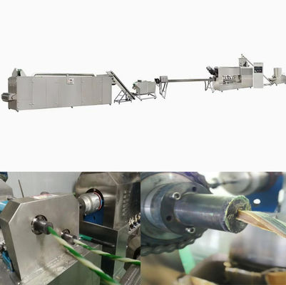 95kw Apparecchiatura per la produzione di alimenti per cani a spirale in acciaio inossidabile completo Macchina per estrusione per animali domestici SS304