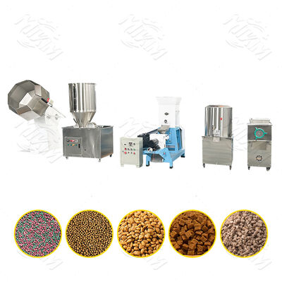 Industria 500 Kg/h Snack per animali da compagnia Linea di produzione di macchine alimentari Twin Screw Dog Food Kibble Fish Feed Making Extruder