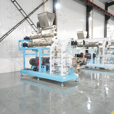 Nuova macchina di estrussione a doppia vite automatica in acciaio inossidabile ad alta produttività mangimi galleggianti per pesci pelletizzatori di gamberetti per pesci