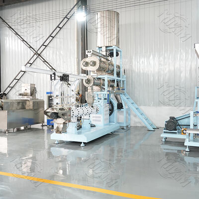 Nuova macchina di estrussione a doppia vite automatica in acciaio inossidabile ad alta produttività mangimi galleggianti per pesci pelletizzatori di gamberetti per pesci
