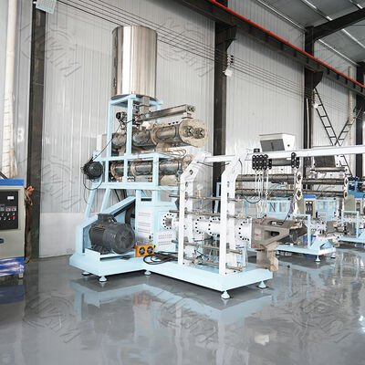 Nuova macchina di estrussione a doppia vite automatica in acciaio inossidabile ad alta produttività mangimi galleggianti per pesci pelletizzatori di gamberetti per pesci