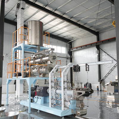 Nuova macchina di estrussione a doppia vite automatica in acciaio inossidabile ad alta produttività mangimi galleggianti per pesci pelletizzatori di gamberetti per pesci