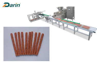 Linea automatica di produzione alimentare dell'animale domestico del sistema del vassoio all'elaborazione della striscia della carne