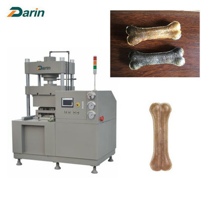 Pressa di stampaggio naturale dell'osso di cane del pellame greggio, impiantistica per la lavorazione degli alimenti dell'animale domestico