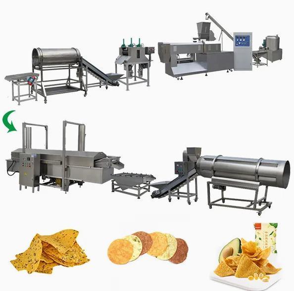 120kg per spuntino del soffio del cereale di ora che rende a macchina/ha soffiato linea di produzione dello spuntino del cereale