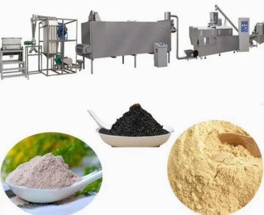 Materiale automatico dell'acciaio inossidabile dell'alto rendimento con le varie forme della linea espelsa dell'estrusione della vite del gemello dell'alimento