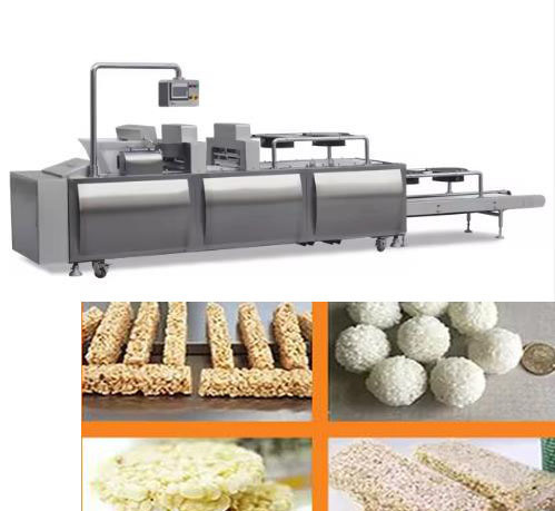 Caramella della palla di riso, macchina del riso/linea di produzione di soffio Antivari del cereale acciaio 304 di Stantless