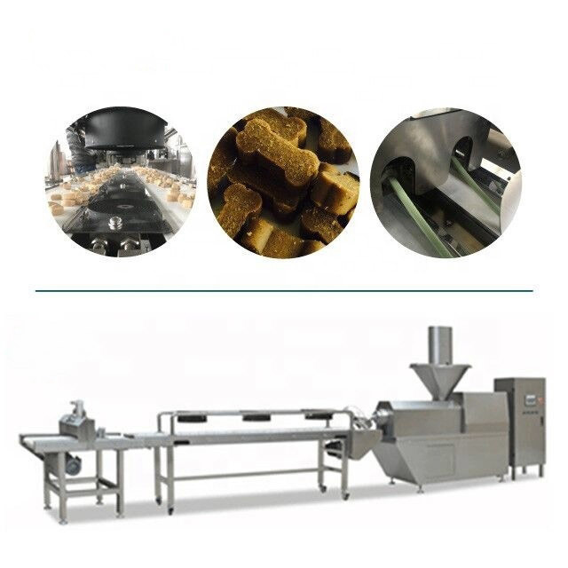 Linea fredda di produzione alimentare dell'animale domestico dell'estrusione, animale domestico che mastica la macchina dell'osso con il contenuto elevato della carne