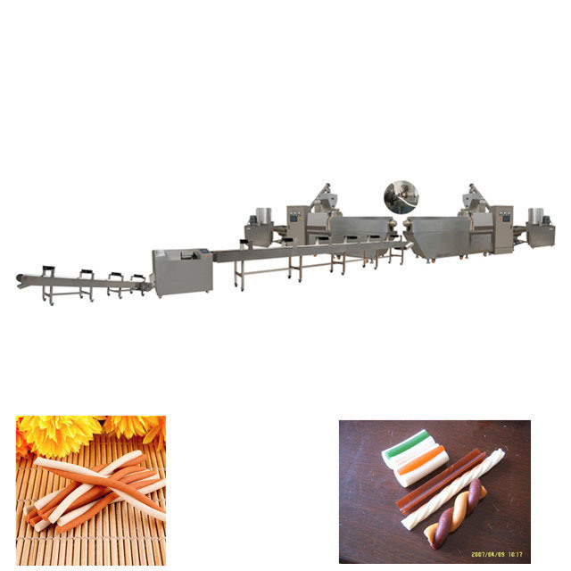 Cure odontoiatriche del cane che masticano la linea singolo acciaio inossidabile di produzione alimentare dell'animale domestico dell'espulsore