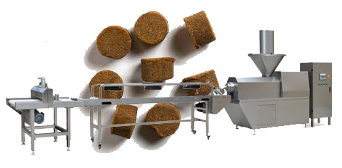 Insegua l'impiantistica per la lavorazione degli alimenti a scatti dell'animale domestico dell'ossequio dell'anatra, linea di produzione del cibo per cani